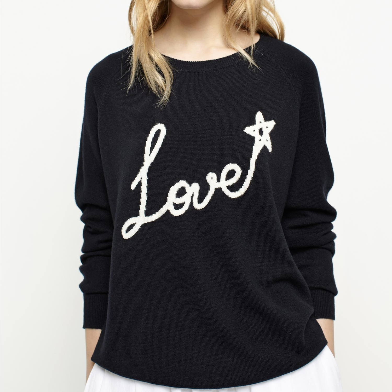 2026秋冬新款 女士纯羊绒衫 提花欧美风毛衫 圆领宽松休闲毛衣 