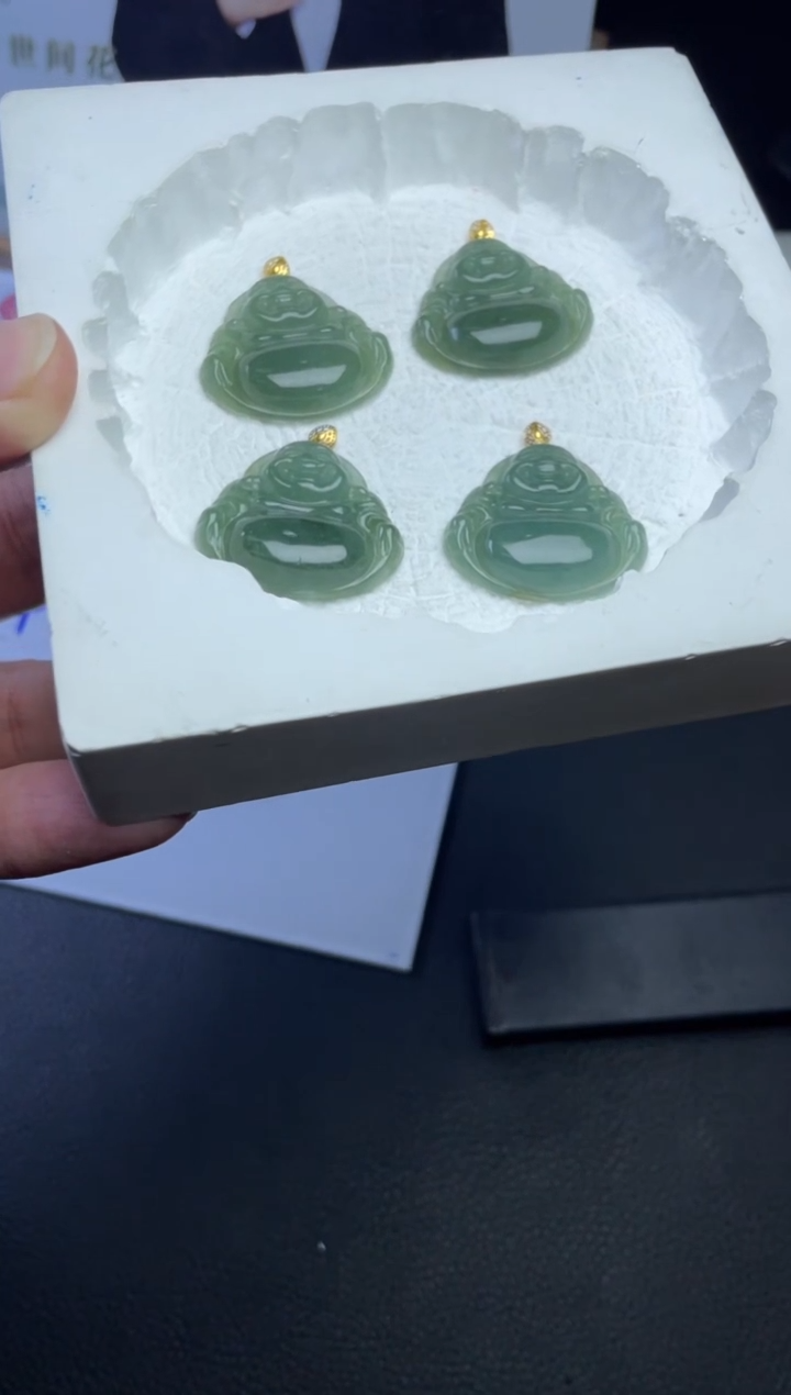 【闪购商品】翡翠挂件18K金镶嵌多样性发一件H8