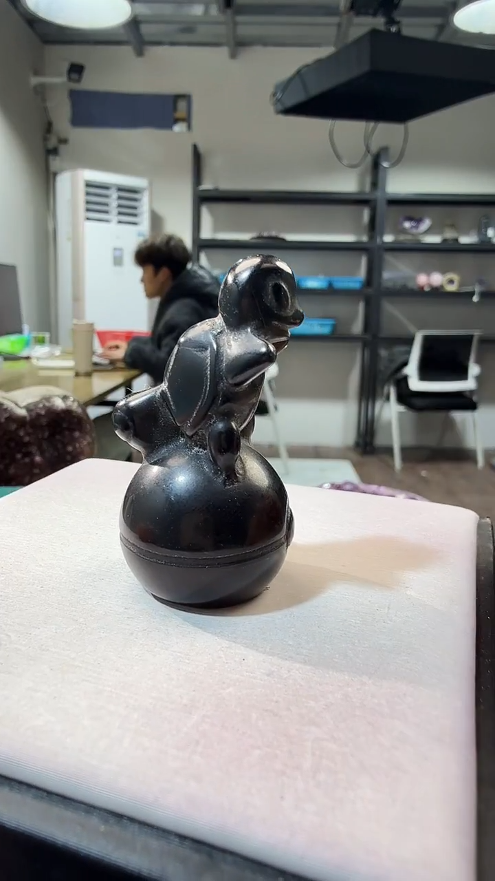 未镶嵌黑曜岩珠宝奇石优0400