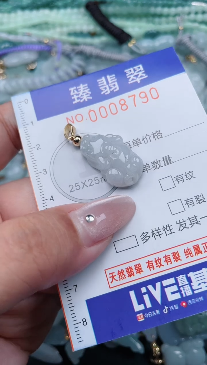 翡翠未镶嵌颈饰.0008790