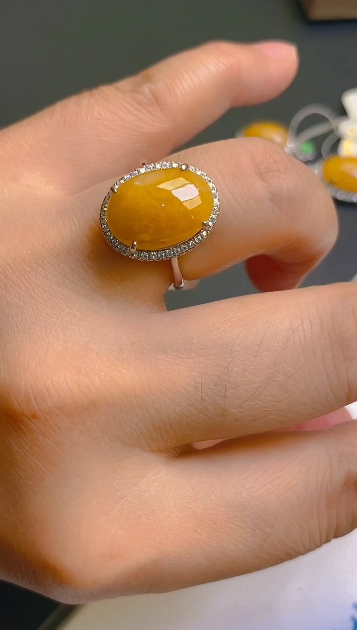 【闪购商品】翡翠耳饰银S925镶嵌天然A货翡翠1