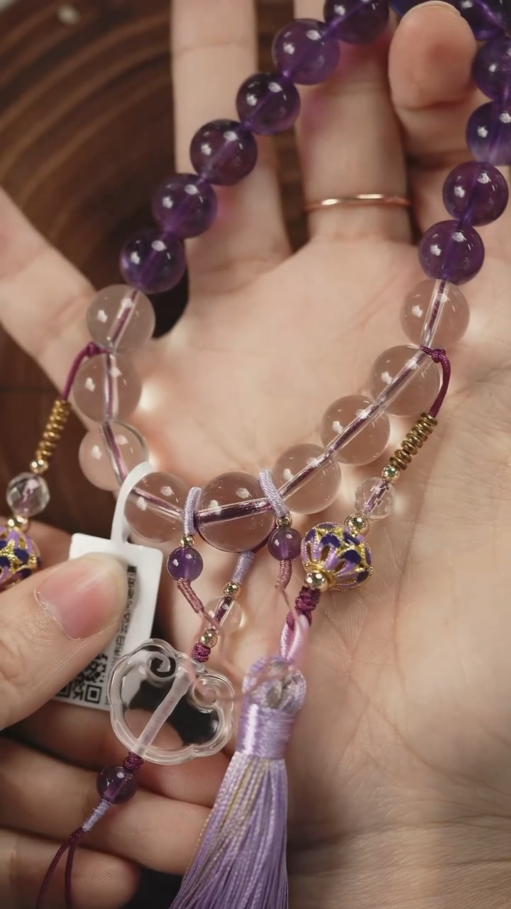 【闪购商品】水晶手持未镶嵌水晶手持 DJX92412