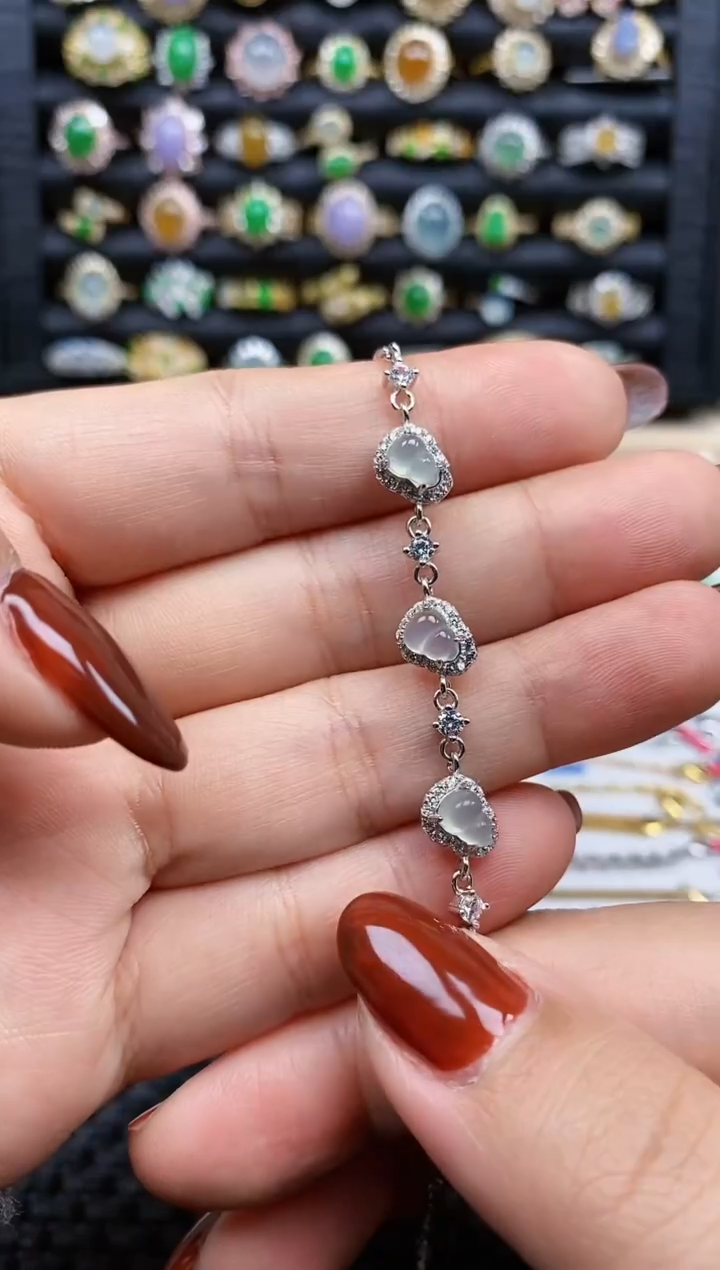 银S925镶嵌戒指翡翠304