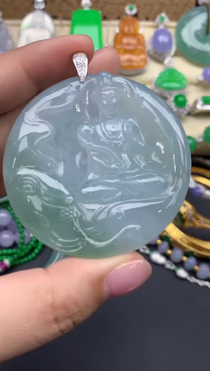 【闪购商品】翡翠颈饰18K金镶嵌260-中国好珍宝