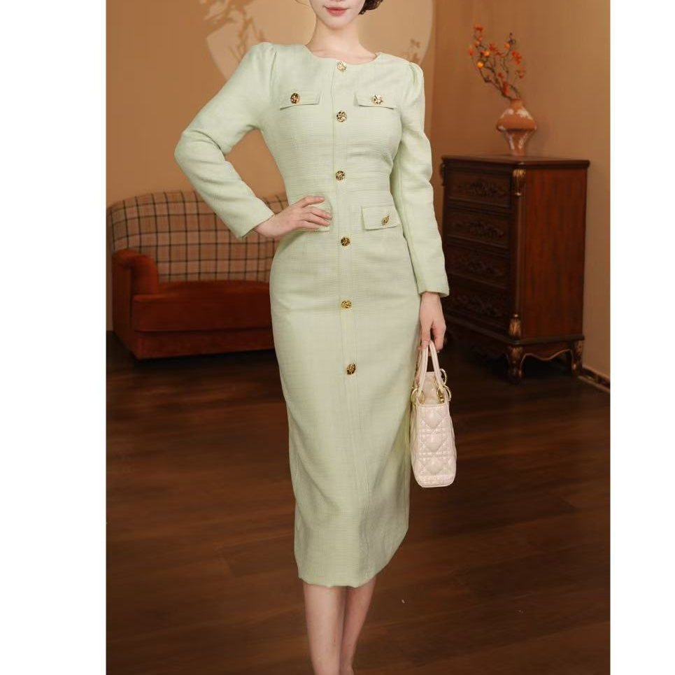 【温迪原创】-799（薄荷青绿）连衣裙P576