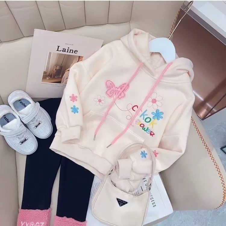 【蝶恋花连帽卫衣】儿童卫衣儿童连帽卫衣儿童套头卫衣