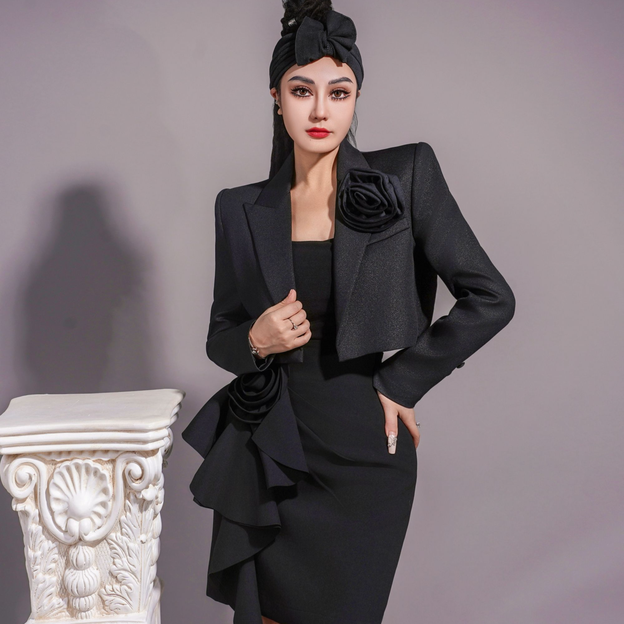 【星姐推荐】星原创高级定制【瑰丽】设计师小众轻奢短款西装外套