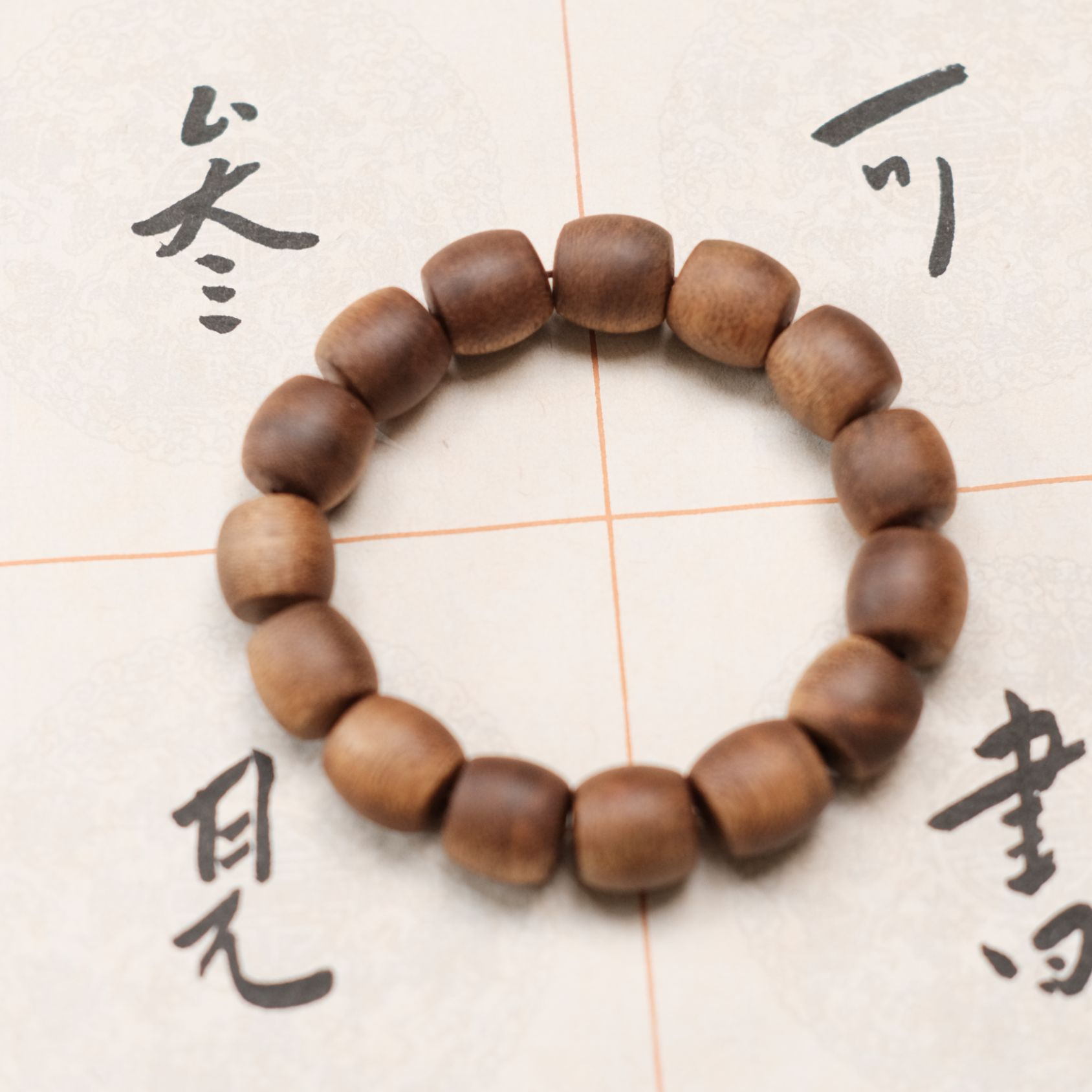 沉香沉香1.4cm沉手串 ZM12（带礼盒）