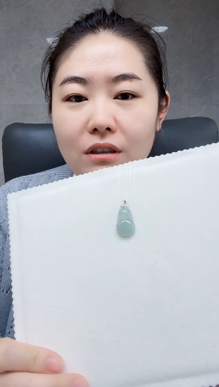 吊坠(不含链)银S925镶嵌翡翠翡翠葫芦