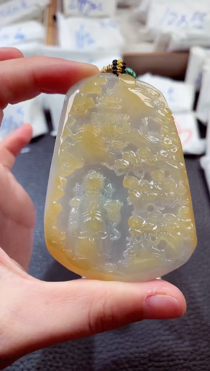 翡翠未镶嵌颈饰00003353