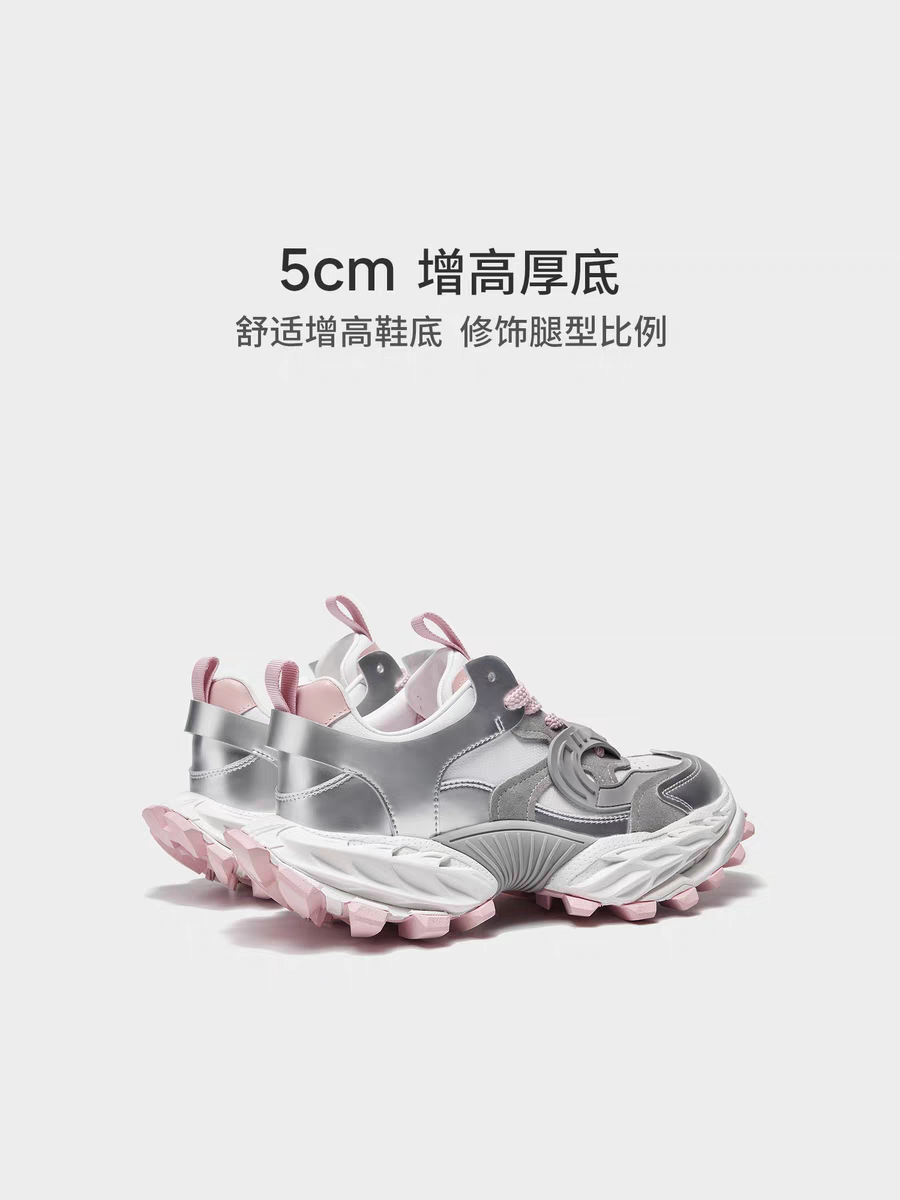 53090低帮夏季女子系带增高鞋男童女童时尚透气休闲鞋厚底