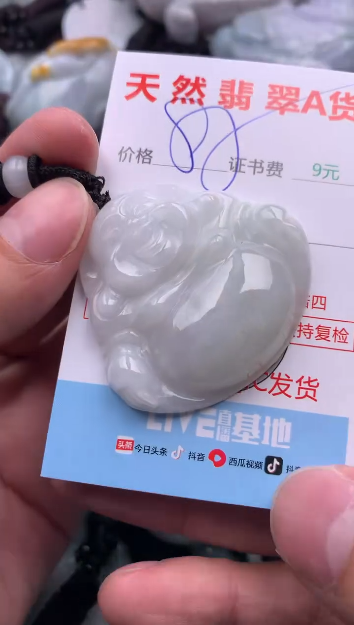 翡翠未镶嵌吊坠(不含链)1