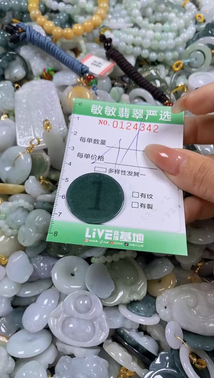 【闪购商品】翡翠颈饰未镶嵌闪购0124342多样性发其一