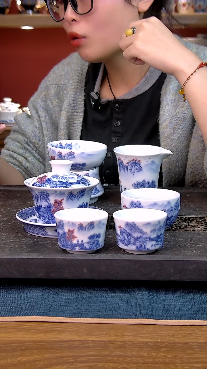 简装家用款6件套 白瓷陶瓷茶具