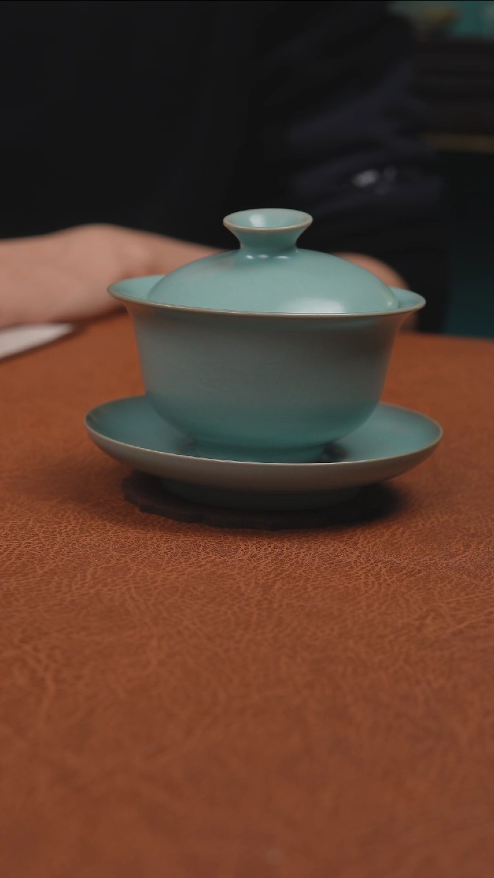 【闪购商品】杯汝州原产地原矿釉仿古大元宝盖碗