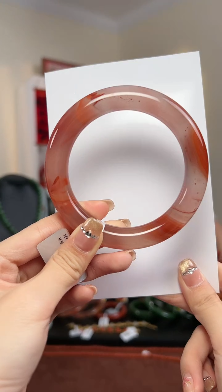 【闪购商品】南红玛瑙手镯未镶嵌S2- 60mm 12*12