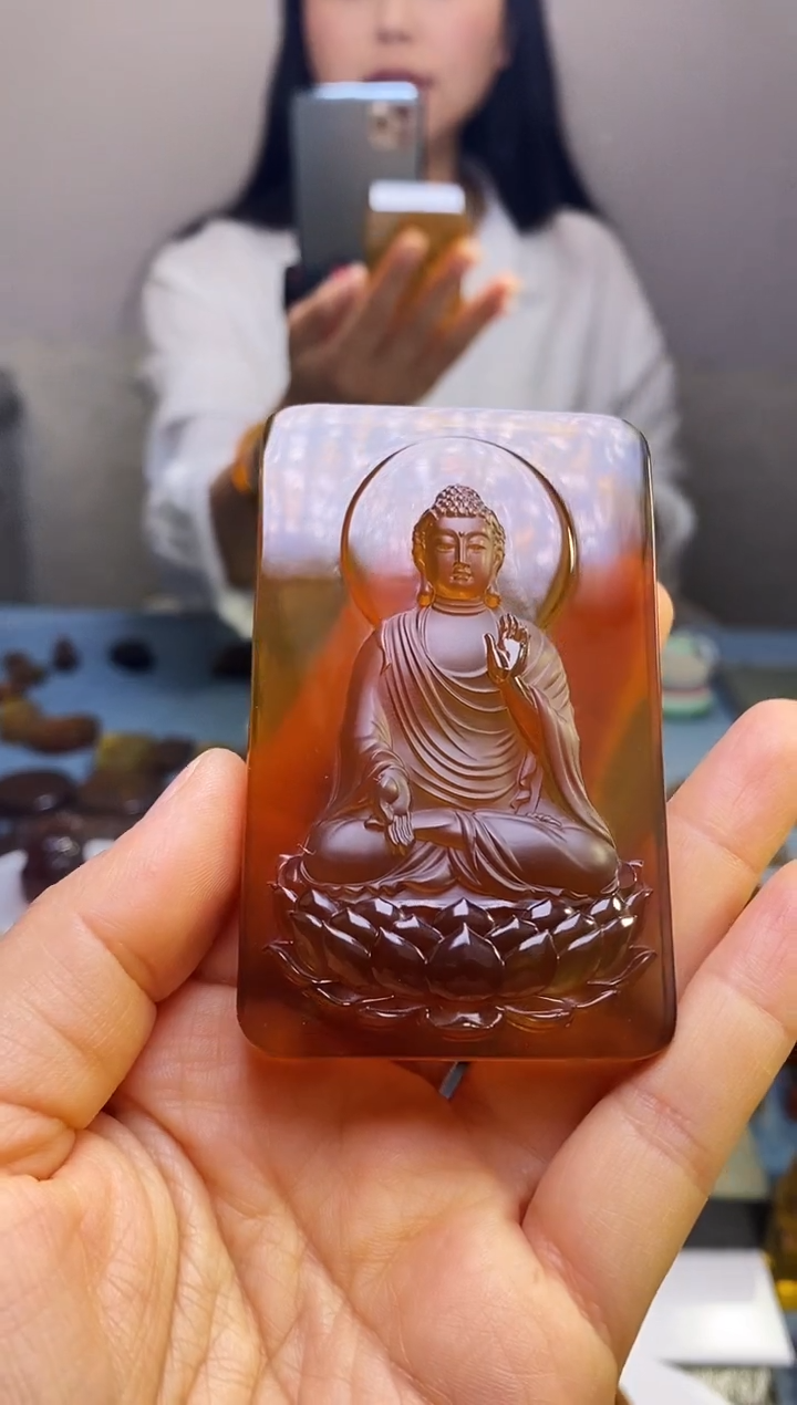 【闪购商品】琥珀颈饰未镶嵌SN4-40（大日如来）