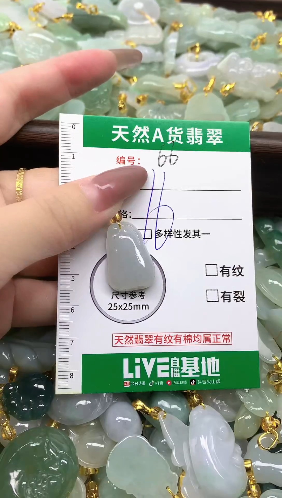 颈饰未镶嵌翡翠纯天然缅甸A货翡翠-66