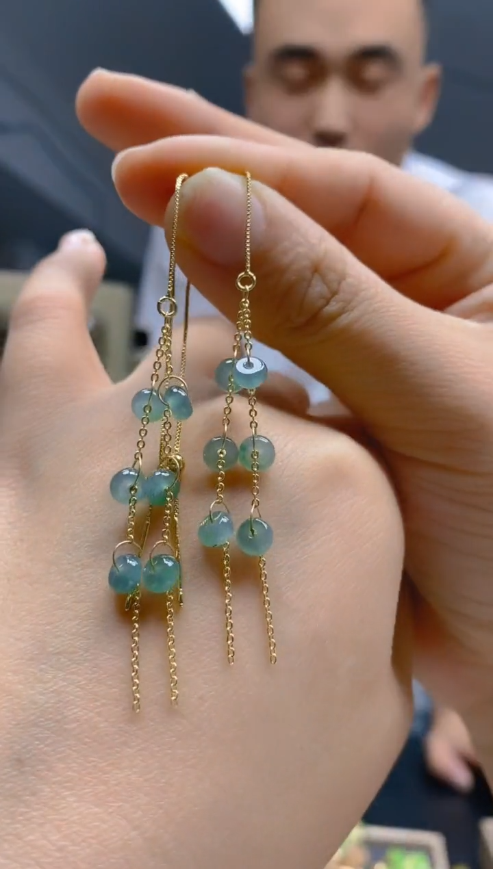【闪购商品】翡翠耳饰合金112翡翠耳线
