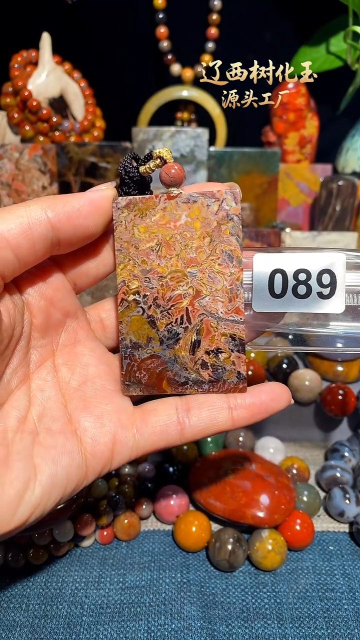 未镶嵌-硅化玉天然北票硅化玉吊坠