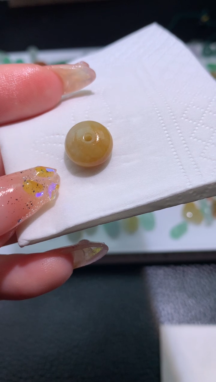 【闪购商品】定制翡翠未镶嵌鼓珠