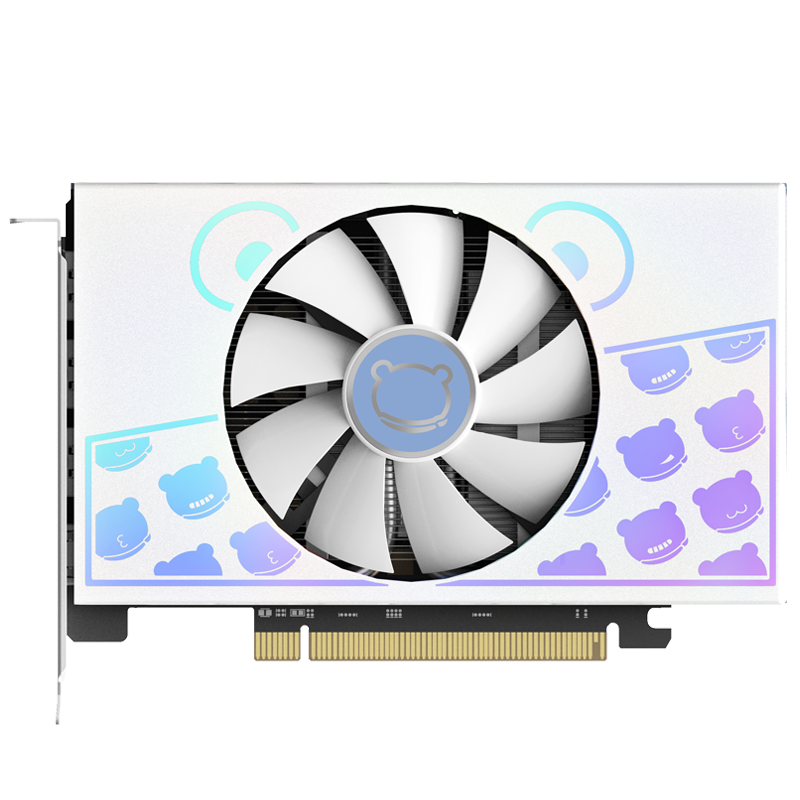 RTX50608G萌宠单风扇白色显卡白色盈通ITX台式显示器