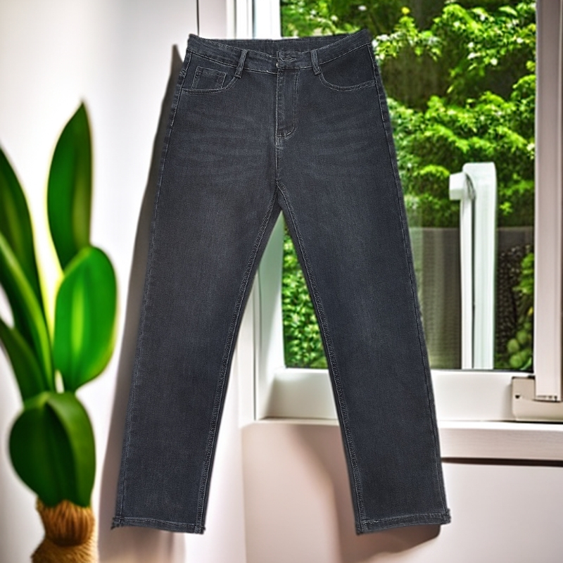 2512#深蓝【木兮兮专属】2025春季新款男士时尚显瘦舒适百搭牛仔裤