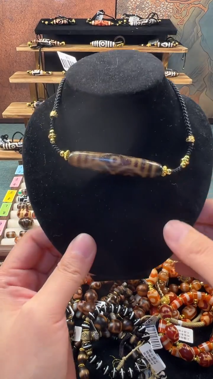 玛瑙/玉髓（覆膜）颈饰合金74（微瑕随机发货）