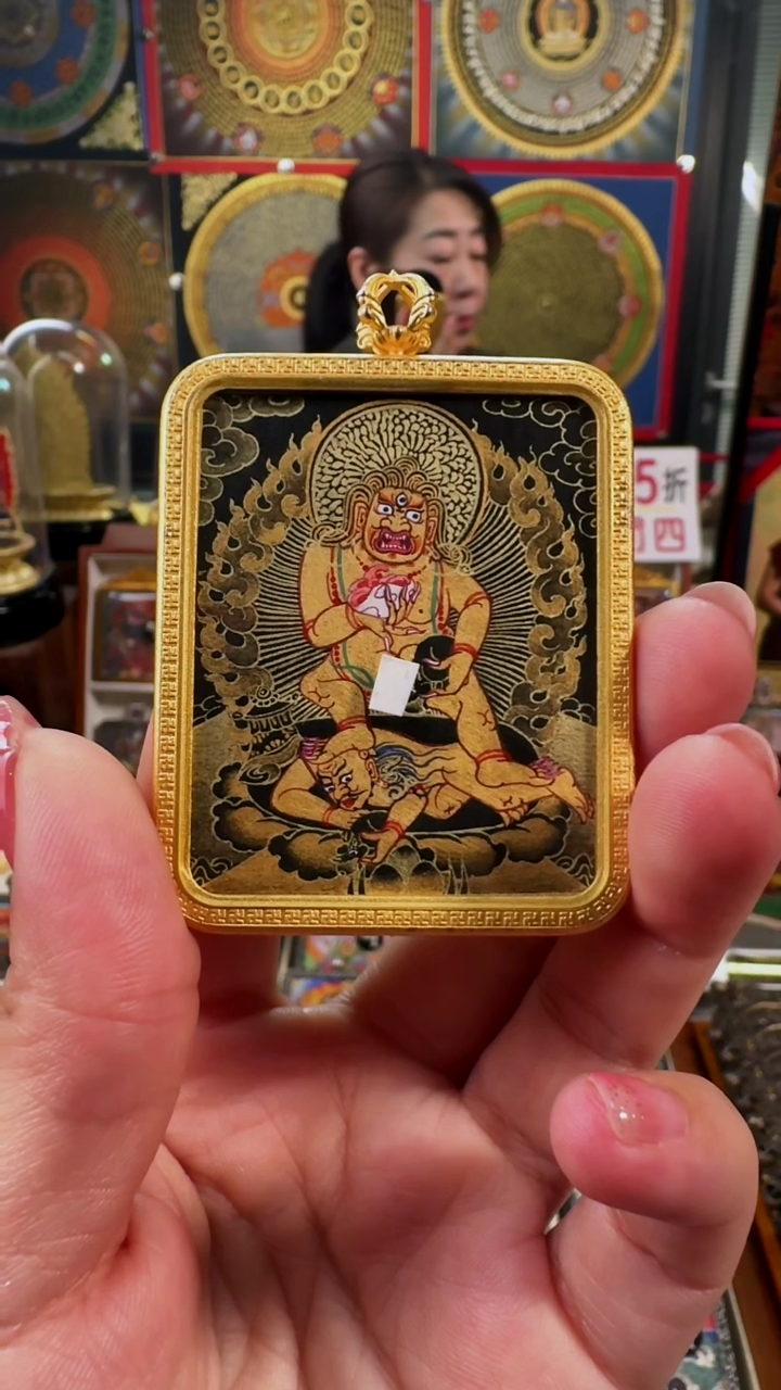 【闪购商品】吊坠壹善缘城手绘唐卡新春大促黑C