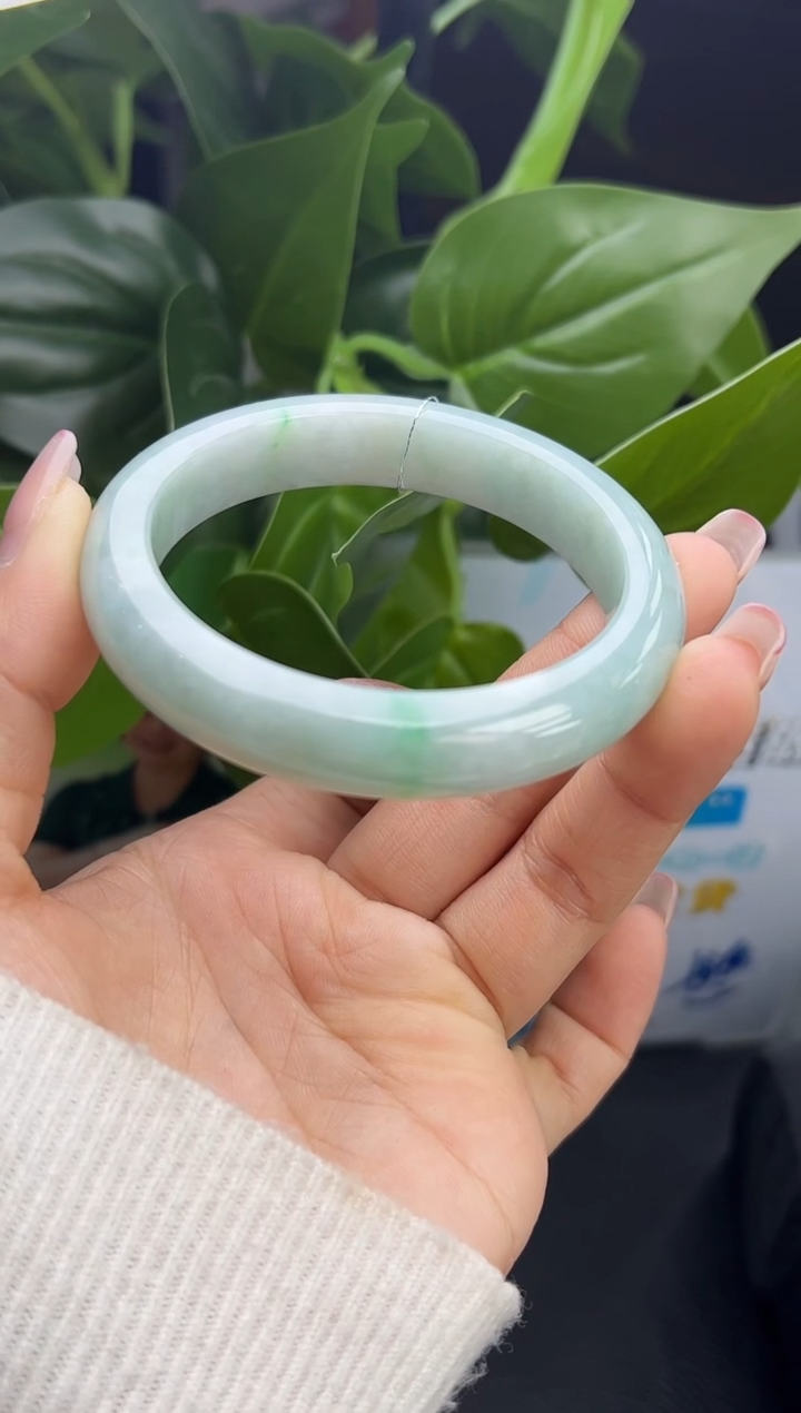 【闪购商品】翡翠手镯未镶嵌K644-8 手镯 53-54圈