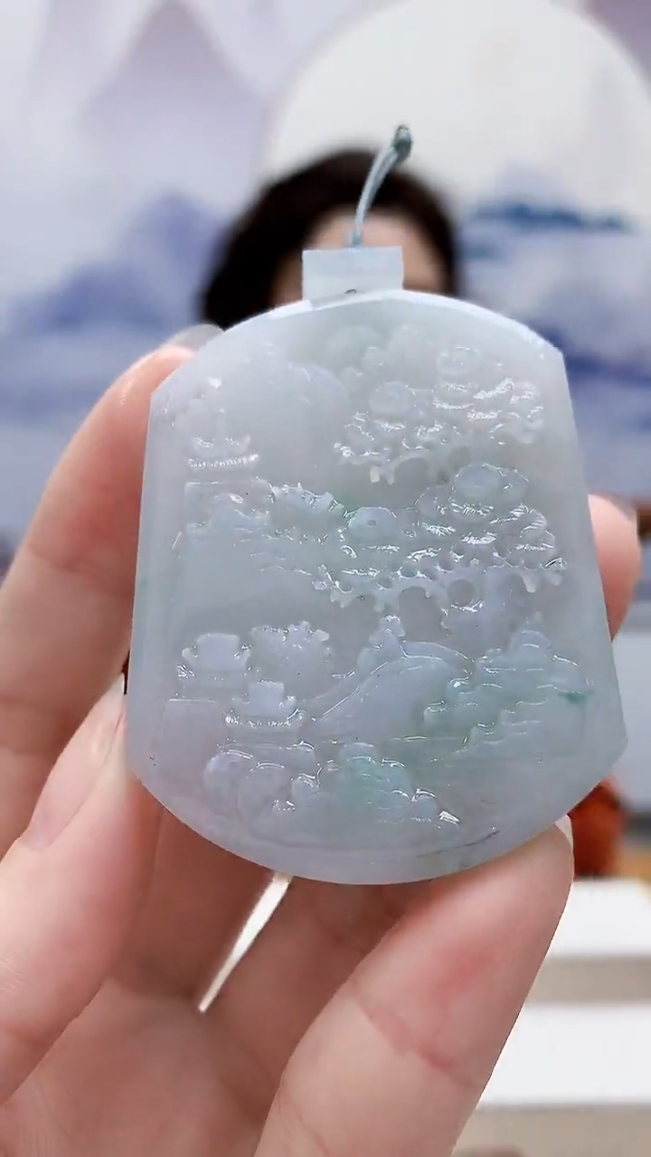 未镶嵌定制翡翠4829ry-毛货挂件142