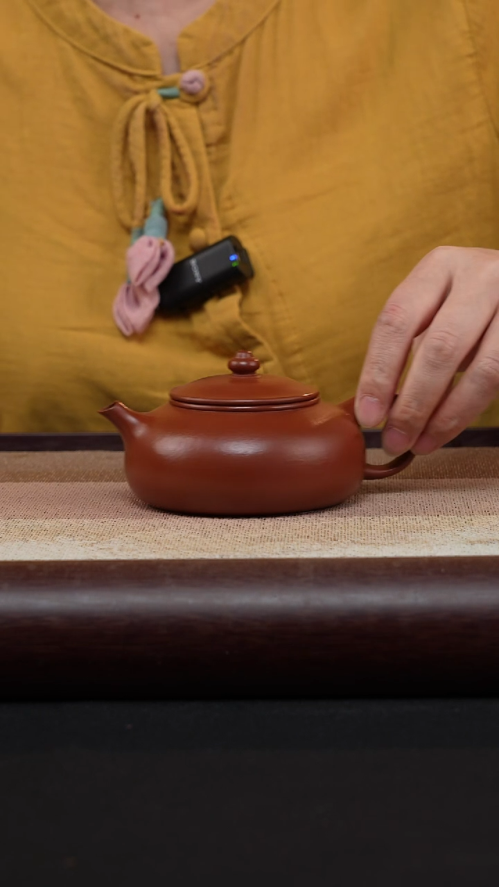 【闪购商品】紫砂茶壶朱泥-大品寒江MH-1796