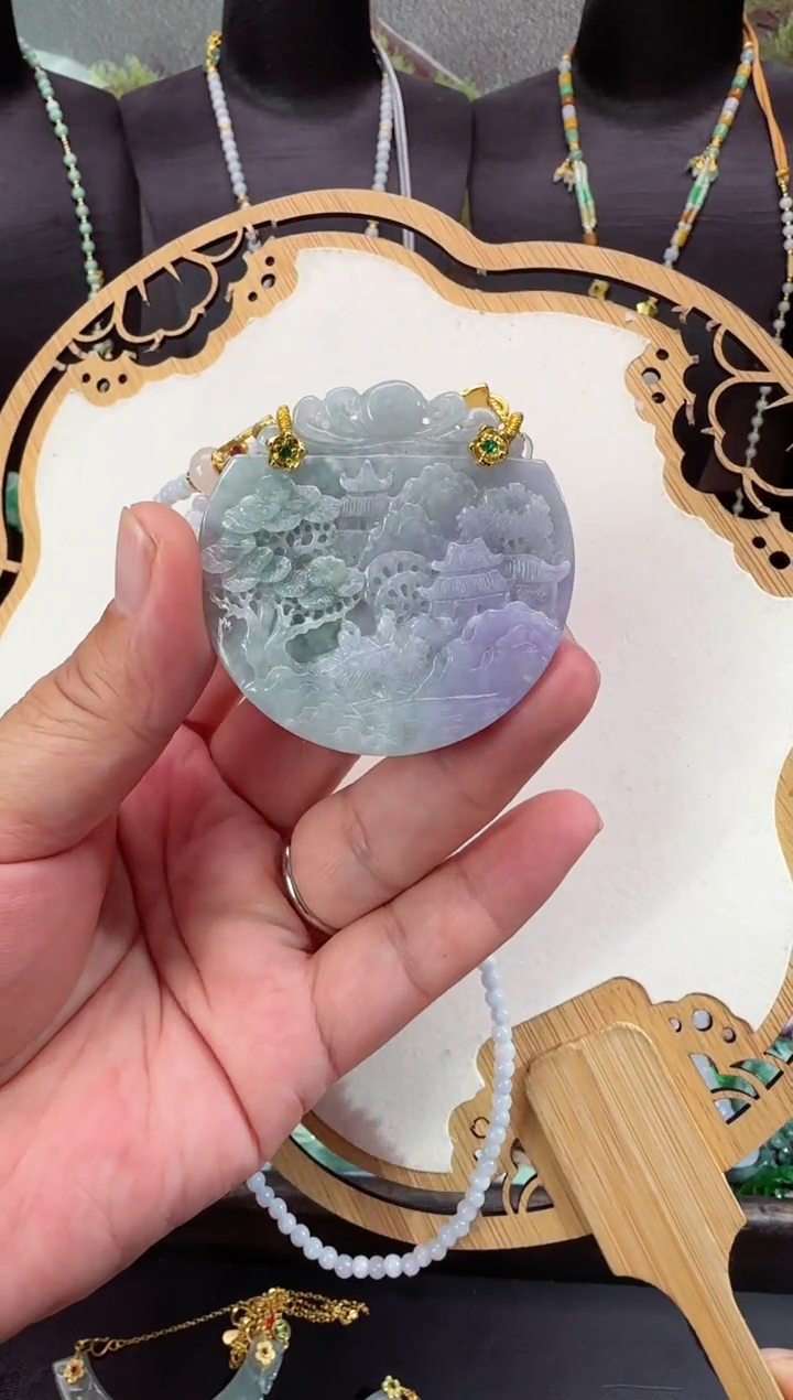 【闪购商品】翡翠颈饰未镶嵌拍照