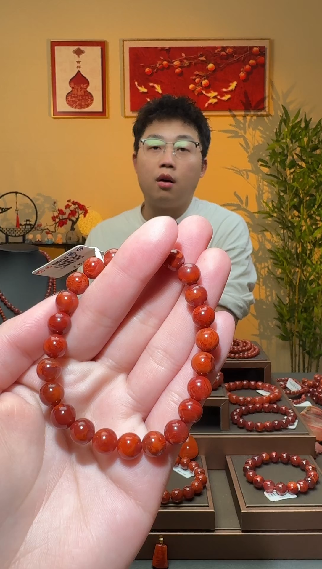 【闪购商品】南红玛瑙手串未镶嵌一条约8mm 多样性发货