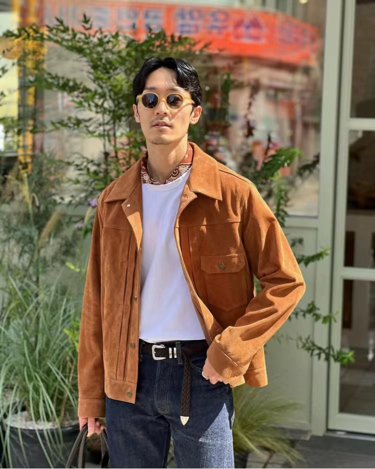 Loro Percival·高定男装25S秋冬羽绒男猎装外套老钱风男装4218