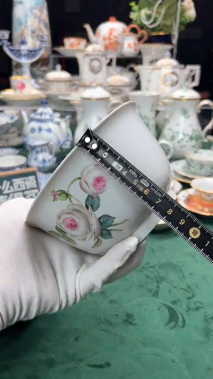 【闪购商品】瓷片梅森白玫瑰面碗