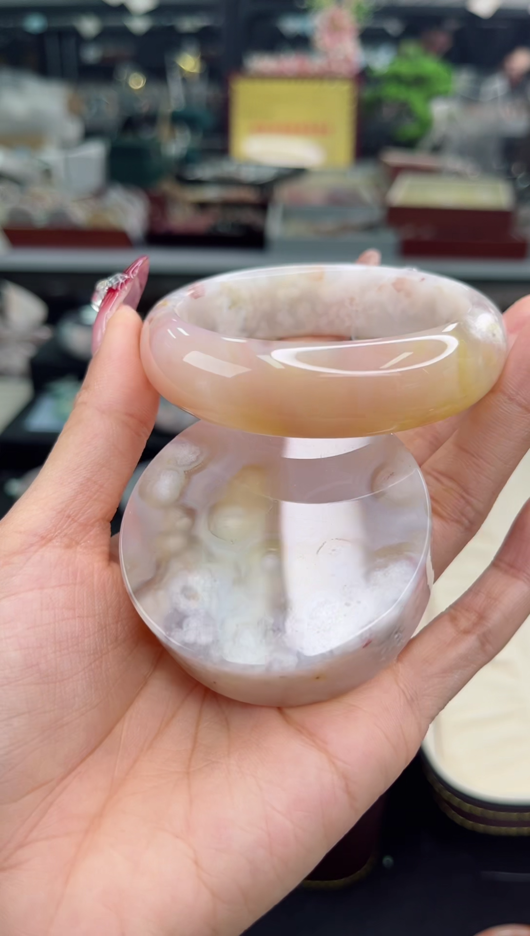 【闪购商品】石英质玉手镯未镶嵌57圈口（赠品镯心）3572280