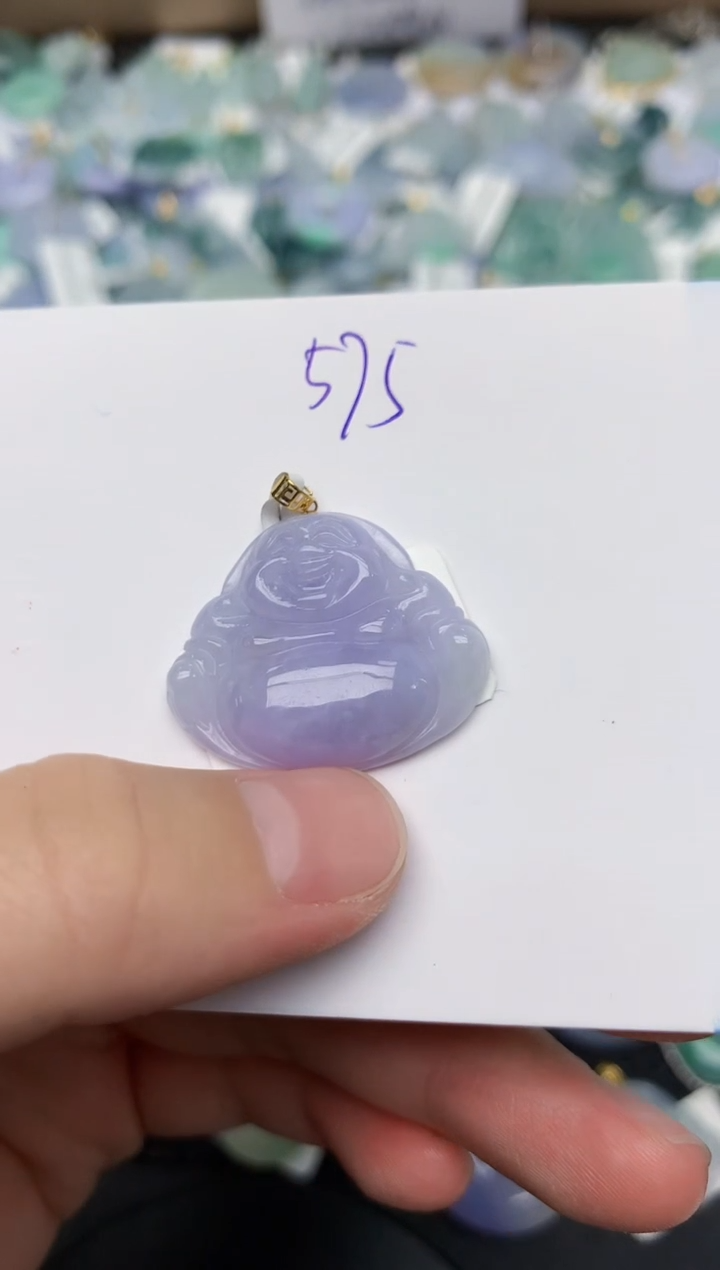 翡翠18K金镶嵌颈饰天然缅甸A货翡翠百元以上9元证书费自理