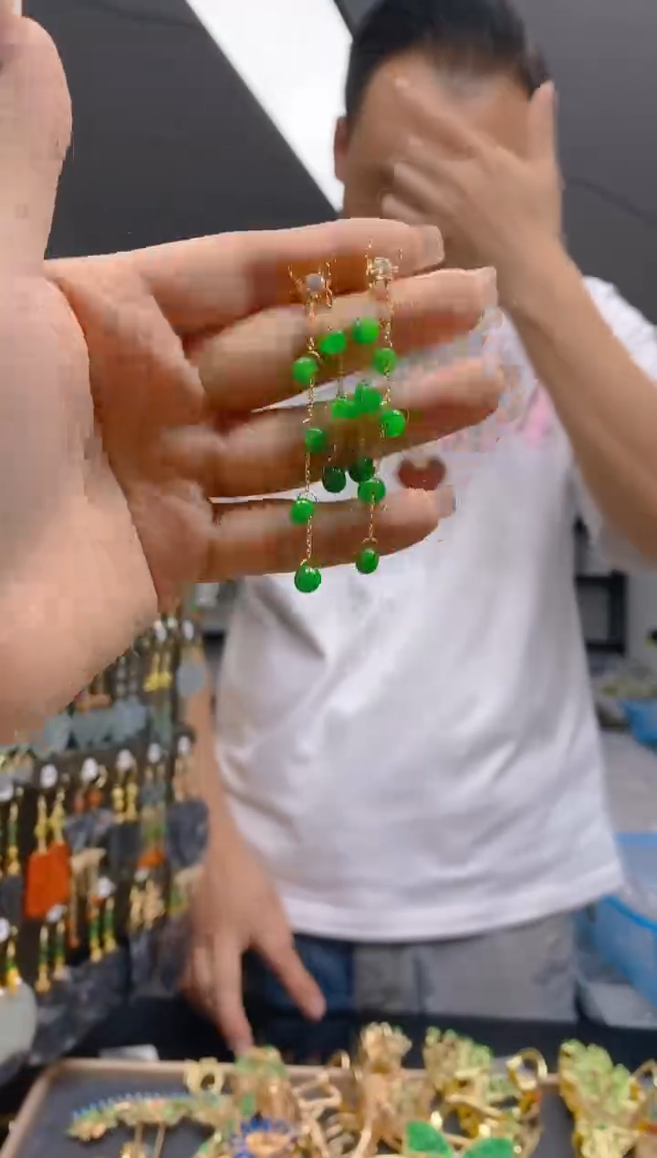 【闪购商品】翡翠耳饰合金299翡翠耳钉