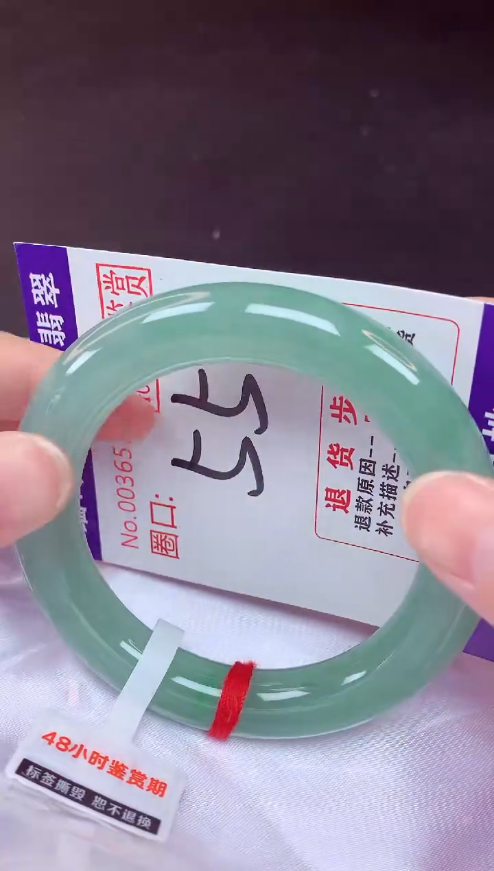 未镶嵌手镯翡翠55（48小时鉴赏期 ）