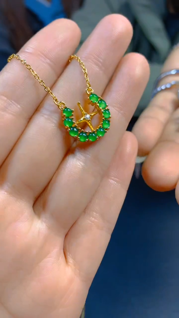 【闪购商品】翡翠项链未镶嵌0850405592多样性发一