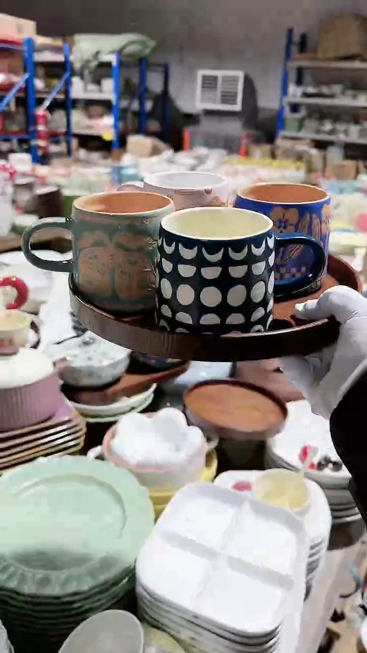 【闪购商品】瓷片4个杯子微瑕 凑满20元包邮