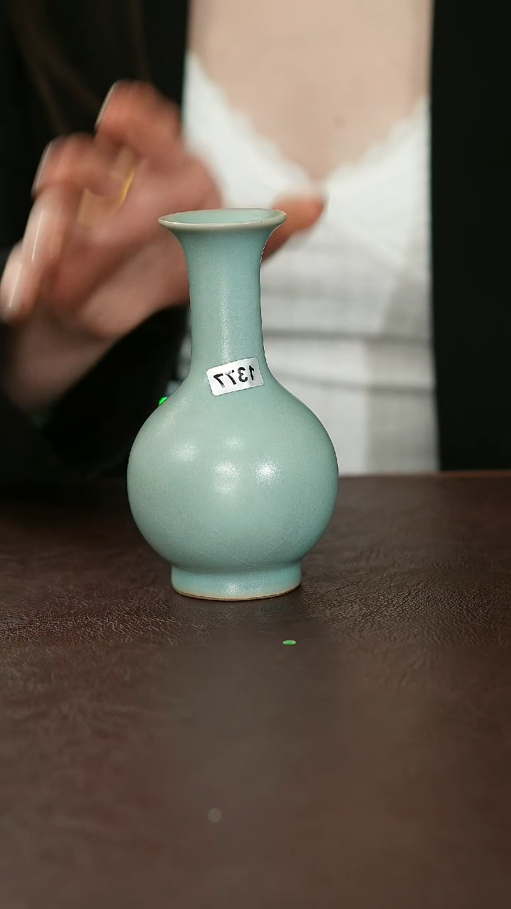 摆件中*人1377原矿汝宋汝瓷