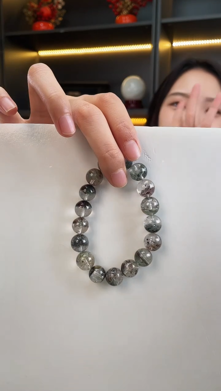 未镶嵌手链水晶绿幽灵手串