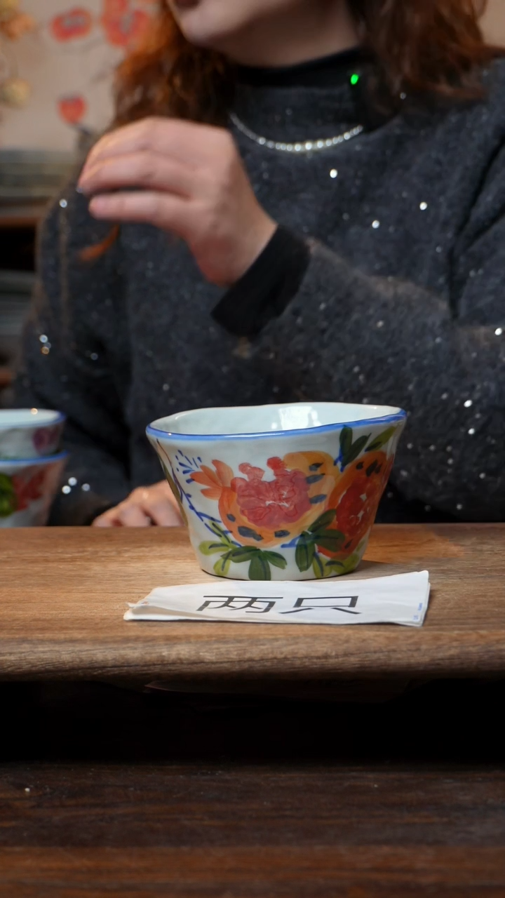 【闪购商品】钛合金福利2件套  高温釉下彩手工手绘