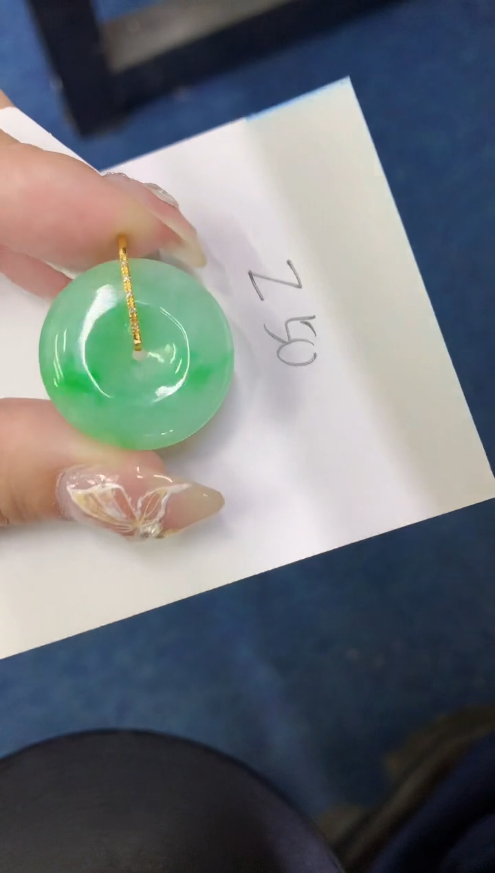 【闪购商品】翡翠颈饰18K金镶嵌00000000000