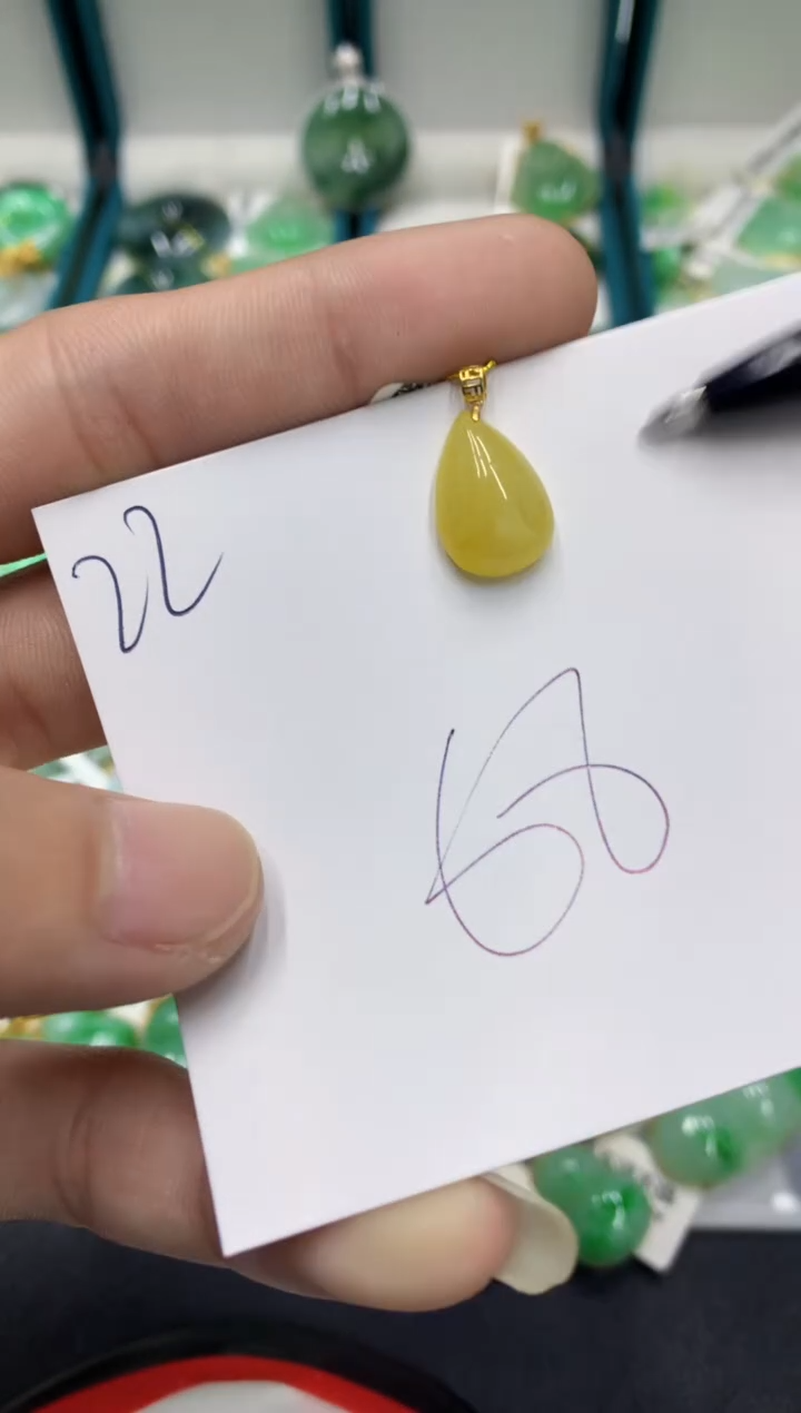 【闪购商品】翡翠颈饰18K金镶嵌翡翠