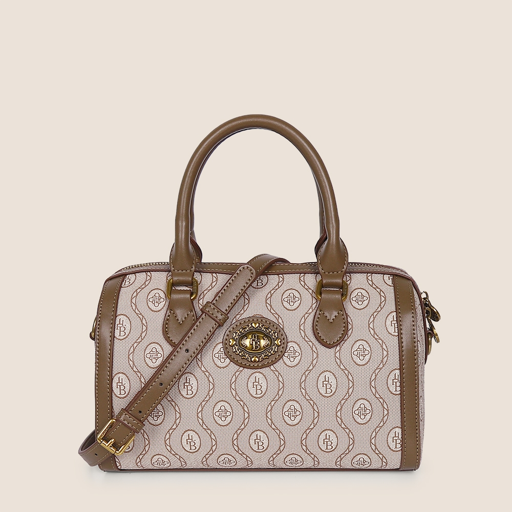 【TY】LB-08120-杏配咖 轻奢高级韩版单肩潮流时尚简约女包