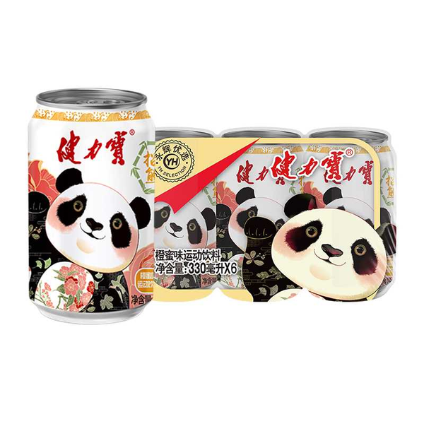 健力宝橙蜜味饮料纪念装 330ml*6