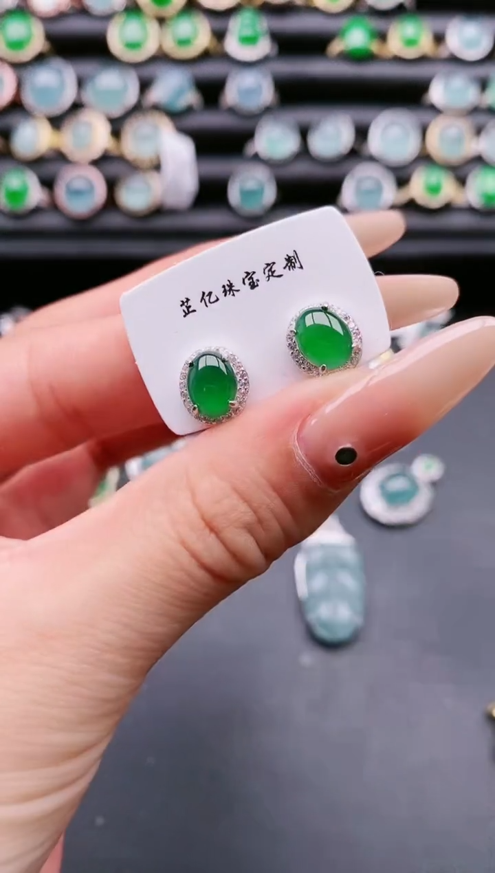 【闪购商品】翡翠戒指银S925镶嵌1111111